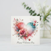 Happy Valentines Day Liebe Karten (Stehend Vorderseite)