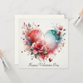 Happy Valentines Day Liebe Karten (Vorderseite/Rückseite Beispiel)