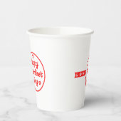 Happy Valentine's Day Liebe Paper Cups Pappbecher (Links)