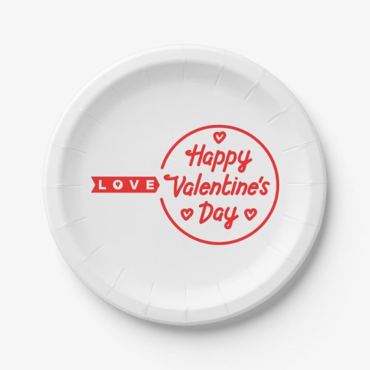Happy Valentine's Day Liebe Paper Teller (Vorderseite)