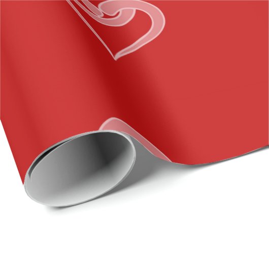 Happy Valentines Day Liebe Pattern Geschenkpapier (Rolleneckpunkt)