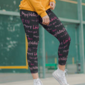 Happy Valentine's Day Liebe Script Geschenk Leggings