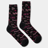 Happy Valentine's Day Liebe Script Geschenk Socken (Rechts)