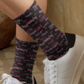 Happy Valentine's Day Liebe Script Geschenk Socken