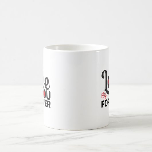 Happy Valentine's Day - Liebe Sie für immer Bilder Kaffeetasse (Mittel)