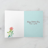 Happy Valentine's Day Liebe Sie Rote Rosen Karte (Innenseite)