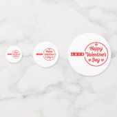 Happy Valentine's Day Liebe Table Confetti Konfetti (Vorderseiten)