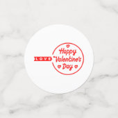 Happy Valentine's Day Liebe Table Confetti Konfetti (Klein Vorderseite)