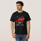 Happy Valentine's Day LKW Herzen Tragen Liebe T-Shirt (Vorne ganz)