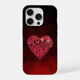 Happy Valentine's Day Love Heart iPhone 15 Pro Hülle
