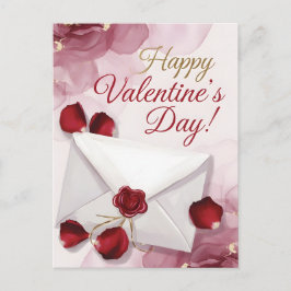 Happy Valentine's Day! Love Letter Feiertagspostkarte