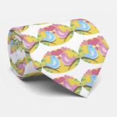 Happy Valentine's Day Lovebirds Krawatte (Gerollt)