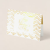 Happy Valentine's Day Lovely Elegant Luxury Gold Folienkarte (Vorderseite)