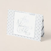 Happy Valentine's Day Lovely Elegantes Modernes Folienkarte (Vorderseite)