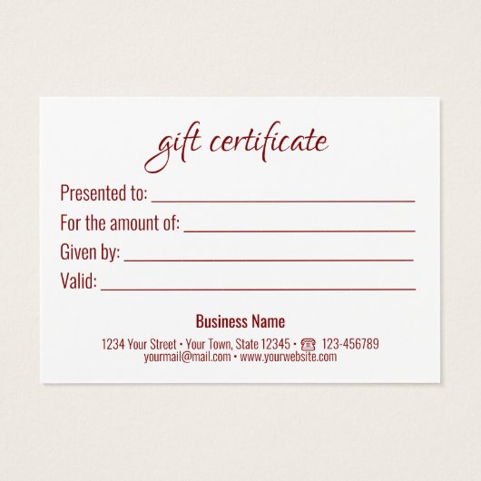 Happy Valentine's Day Lovely Hearts Gift Card (Rückseite)