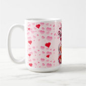 Happy Valentine's Day Loving Teddy Bear Couple Kaffeetasse (Links)