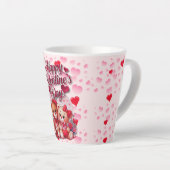 Happy Valentine's Day Loving Teddy Bear Couple Milchtasse (Rechte Ecke)
