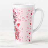 Happy Valentine's Day Loving Teddy Bear Couple Milchtasse (Rechts)
