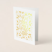 Happy Valentine's Day Luxury Real Foil Card