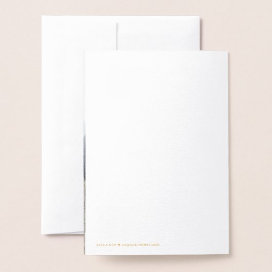 Happy Valentine's Day Luxury Real Foil Card Folienkarte (Rückseite mit Umschlag)