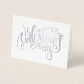 Happy Valentine's Day Luxury Real Foil Card Folienkarte (Vorderseite)