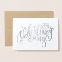 Happy Valentine's Day Luxury Real Foil Card