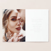 Happy Valentine's Day Luxury Real Foil Card Folienkarte (Innenseite)