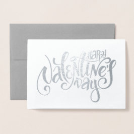 Happy Valentine's Day Luxury Real Foil Card Folienkarte