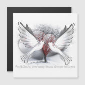 Happy Valentine's Day Magnatic Card Magnetkarte (Vorne/Hinten)