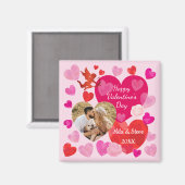 Happy Valentine's Day Magnet (Vorderseite/Rückseite)