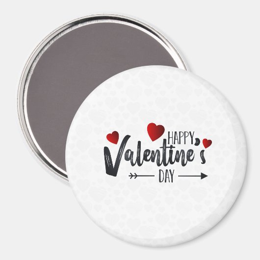 Happy Valentine's Day Magnet (Vorderseite/Rückseite)