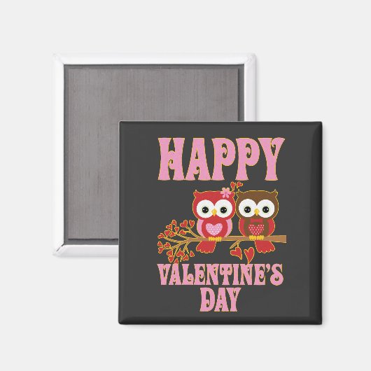 Happy Valentine's Day Magnet (Vorderseite/Rückseite)