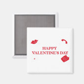 Happy Valentines Day Magnet (Vorderseite/Rückseite)