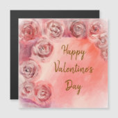 Happy Valentine's Day Magnetkarte (Vorne/Hinten)