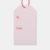 Happy Valentines Day Maltipoo Hunde Geschenkanhänger (Rückseite)