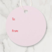 Happy Valentines Day Maltipoo Hunde Geschenkanhänger (Rückseite)