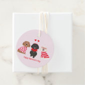 Happy Valentines Day Maltipoo Hunde Geschenkanhänger (Beispiel)