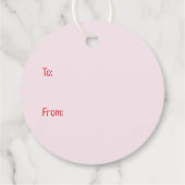 Happy Valentines Day Maltipoo Hunde Geschenkanhänger (Rückseite)