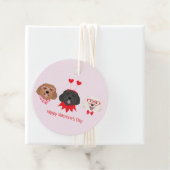 Happy Valentines Day Maltipoo Hunde Geschenkanhänger (Beispiel)