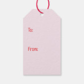 Happy Valentines Day Maltipoo Hunde Geschenkanhänger (Rückseite)