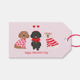 Happy Valentines Day Maltipoo Hunde Geschenkanhänger