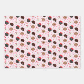Happy Valentines Day Maltipoo Hunde Geschenkpapier Set (Vorderseite 2)