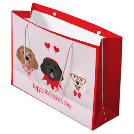 Happy Valentines Day Maltipoo Hunde Große Geschenktüte
