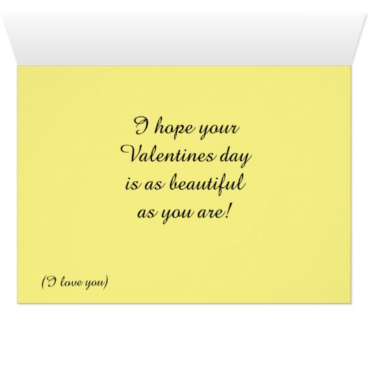 HAPPY VALENTINES DAY MAMA Card (Innenansicht Horizontal (Unten))