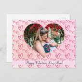 Happy Valentine's Day Mama Feiertagspostkarte (Vorne/Hinten)