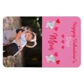 Happy Valentine's Day Mama Foto Magnet (Horizontal)