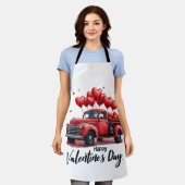 Happy Valentine's Day Matching Paares Outfit Schürze (Getragen)