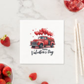 Happy Valentine's Day Matching Paares Outfit Serviette (Beispiel)