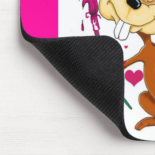 Happy Valentines Day Maus Mousepad (Ecke)