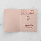 Happy Valentine's Day Mein Herz ist deins Karte (Innenseite)
